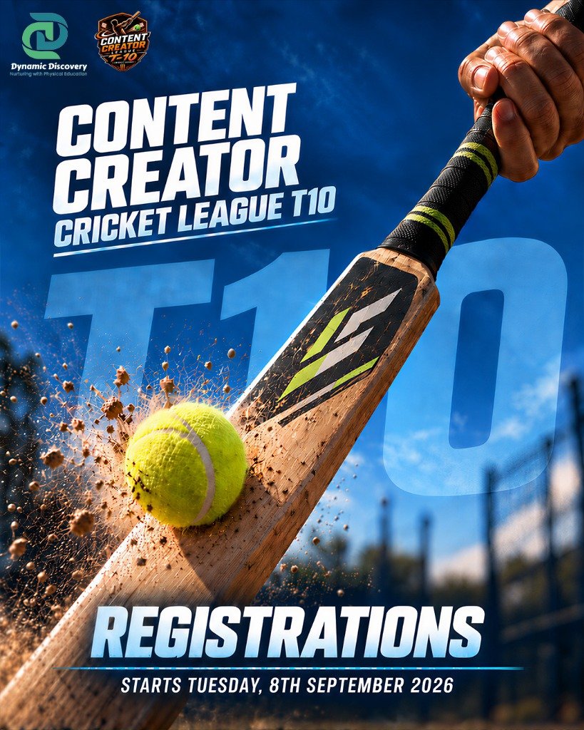 Content Creator Cricket League T10 Poster 1